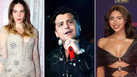 Polémica reacción de Ángela Aguilar mientras Christian Nodal canta tema dedicado a Belinda ¿enfureció?