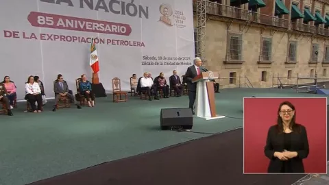 AMLO en 85 aniversario de la expropiación petrolera