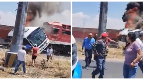 1 (51).jpgPasajeros de un autobús sobreviven tras choque con un tren en Celaya