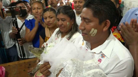 Se casa con lagarta