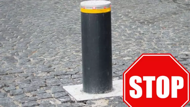 Instalan bolardos en centro de Veracruz