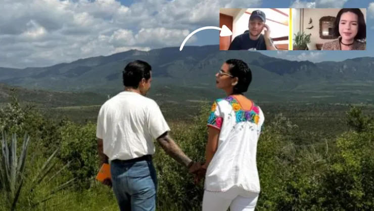 Christian Nodal y Ángela Aguilar entrevista