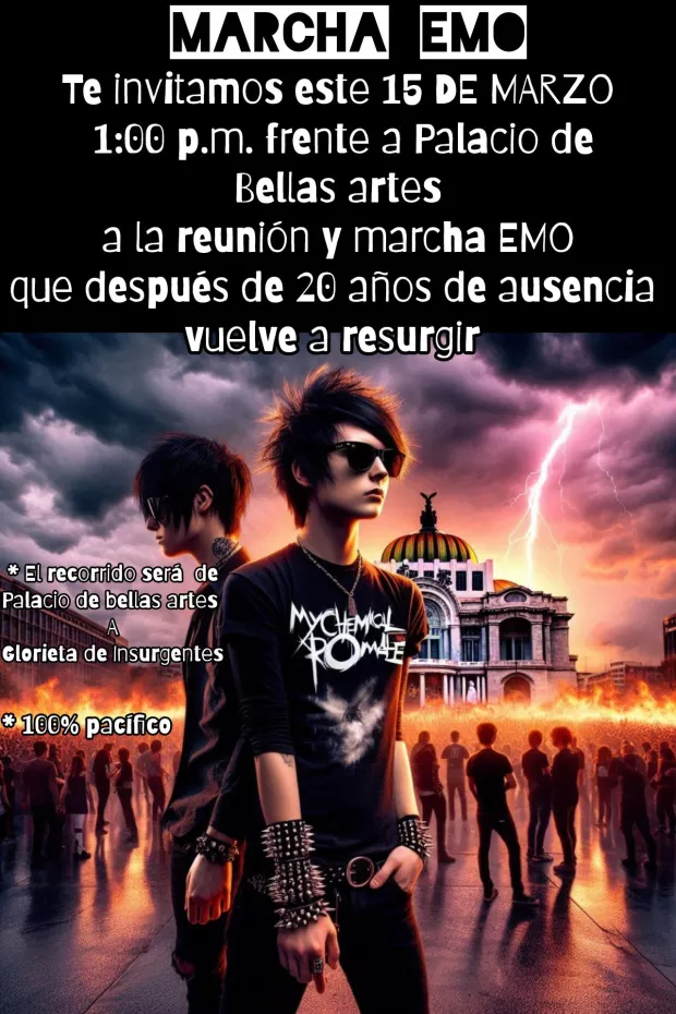 Marcha emo en México 2025
