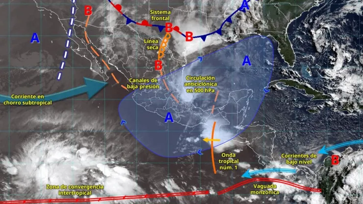 Ingresa a México la primera Onda Tropical de 2026; qué estados afectará