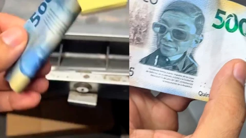 Un billete de 500 pesos falsificado con la imagen de un influencer en lugar de Benito Juárez fue utilizado para estafar a un comerciante en Culiacán.