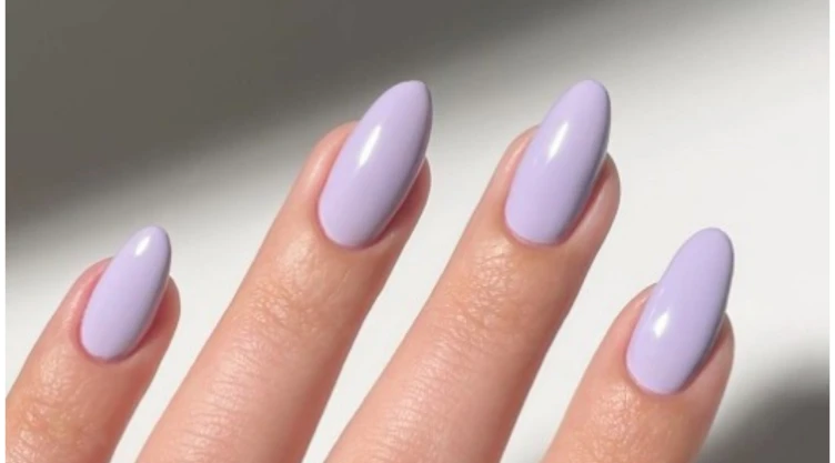 uñas Diseños lavanda