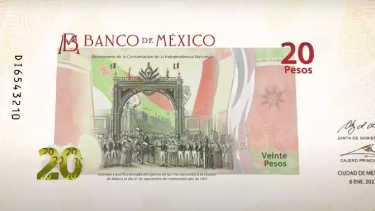 Fecha en la que el billete de 20 pesos dejará de circula