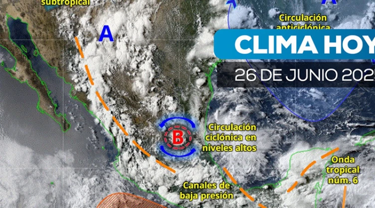 Tormentas severas en Veracruz, Oaxaca y Chiapas Clima hoy 26 de junio