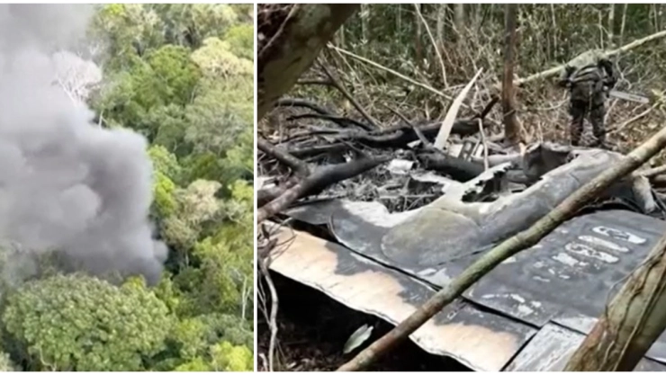 La Fuerza Aérea de Brasil derribó una avioneta con drogas que entró desde Venezuela.