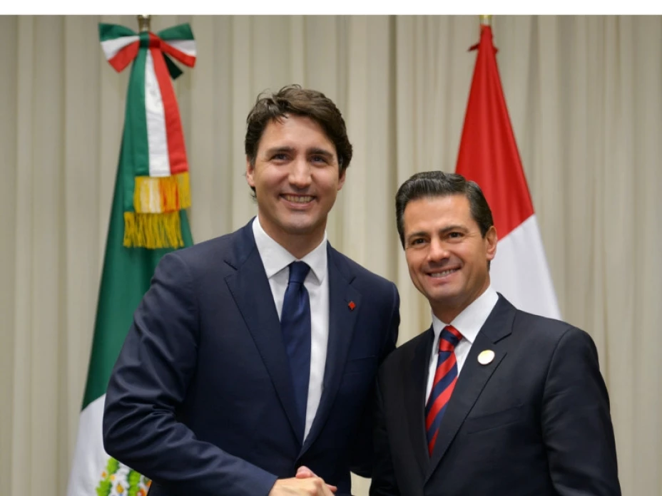 Justin Trudeau y Enrique Peña.