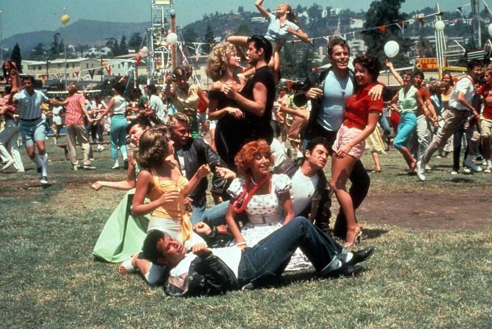 Olivia Newton-John y John Travolta en Vaselina