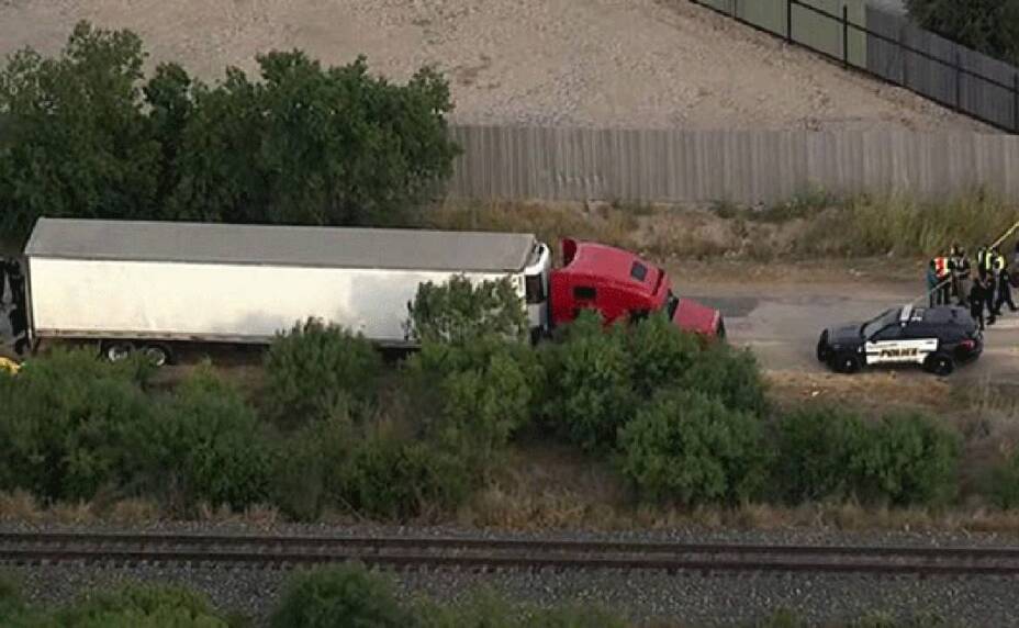 chófer de tráiler en texas fue detenido en EUA