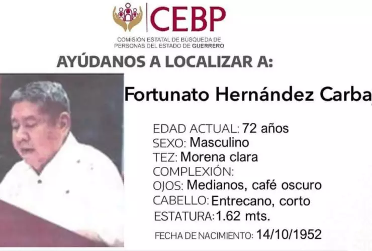 EX DIPUTADO DESAPARECIDO FORTUNATO HERNANDEZ MORENA