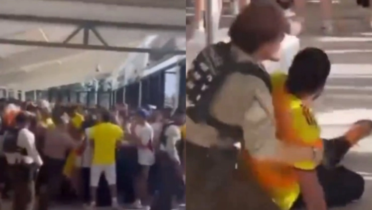 Imágenes de los disturbios y corridas en el ingreso al Hard Rock Stadium de Miami previo a la final de la Copa América