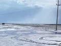 Chihuahua blanco: granizada sorprende la capital del estado
