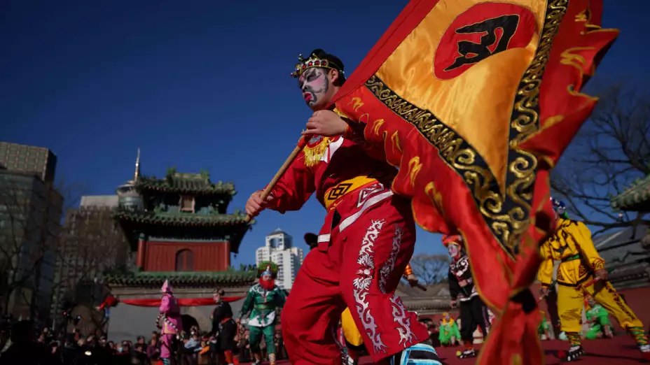 Celebración del Año Nuevo Lunar en China.
