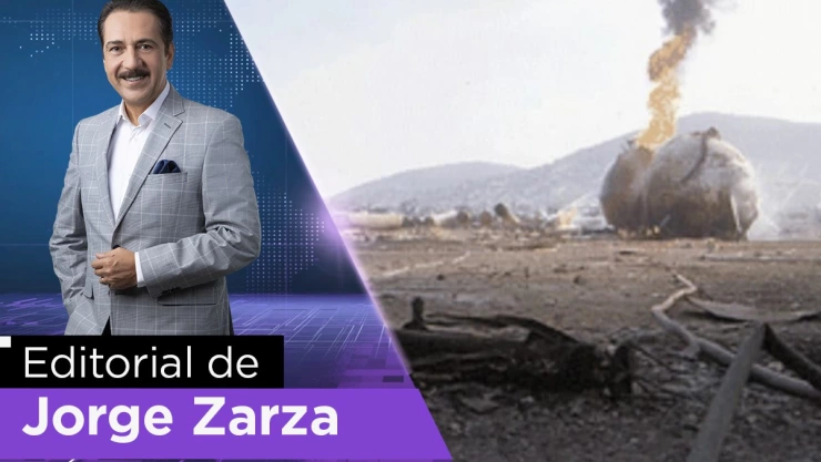 Jorge Zarza conductor del noticiero Hechos Domingo de TV Azteca