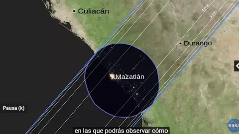 Eclipse solar 2024 en Quintana Roo_ Dónde ver la transmisión en vivo, online, gratis, por internet de la NASA del anillo de fuego que oscurecerá México este 8 de abril trayectoria.jpg