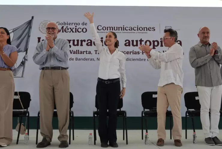 Sheinbaum inaugura la carretera Jala-Puerto Vallarta