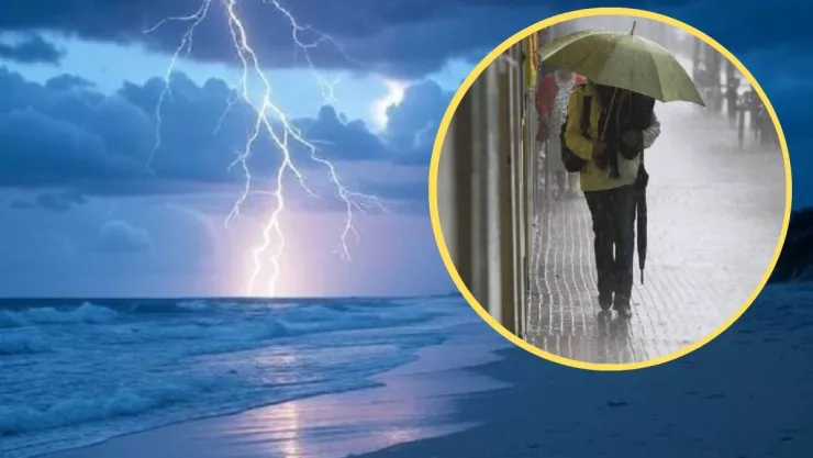 Tormenta y lluvia en Veracruz