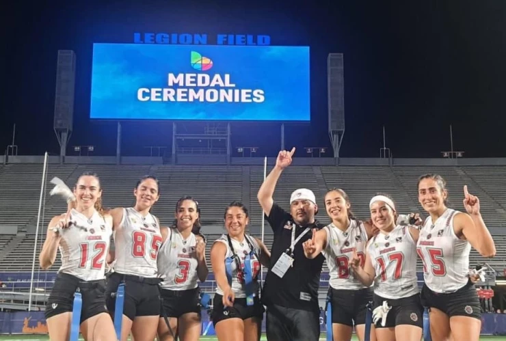 Selección mexicana femenil Flag Football oro World Games