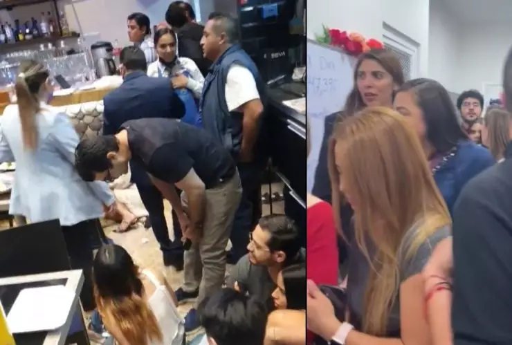 Pánico tras balacera en centro comercial