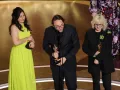 Marilyne Scarselli, Pierre Olivier Persin y Stephanie Guillon se llevó el Premio Oscar a Mejor Maquillaje y Peinado, por su trabajo en ‘La Sustancia’. | Foto:
Kevin Winter/Getty Images.