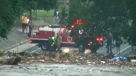 Inundaciones en Texas or crecida del río Guadalupe