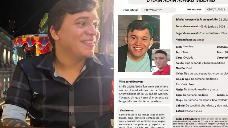 Desaparición de Dylam Alfaro en Yucatán estremece las redes sociales.