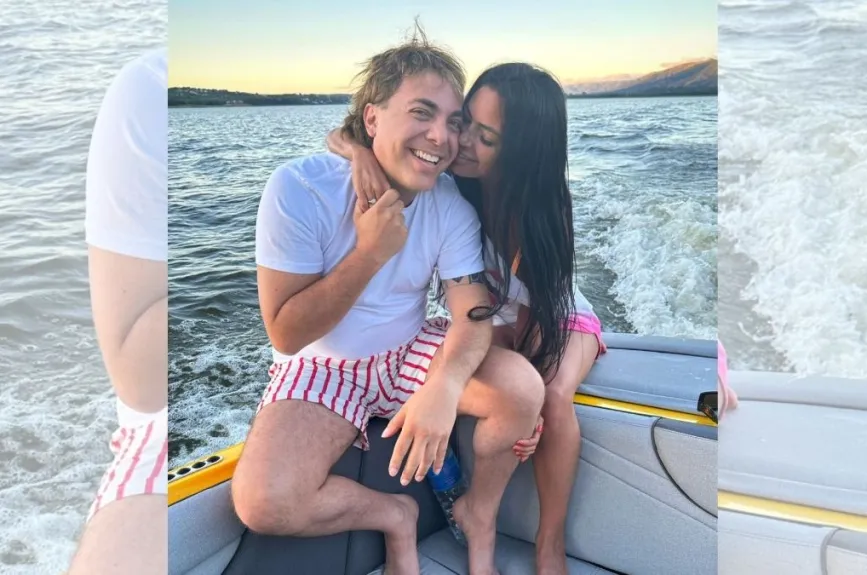 Mariela Sánchez y Christian Castro en un yate.jpg