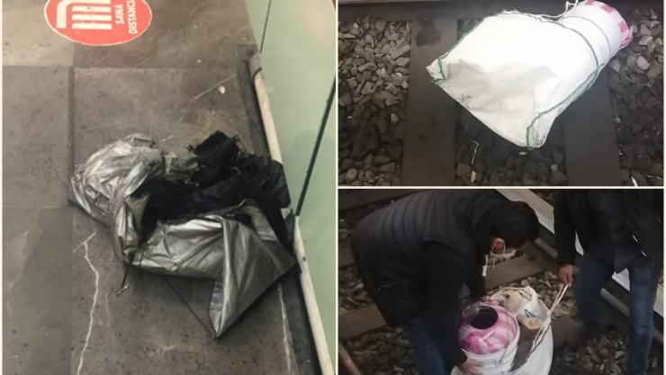Metro CDMX: Sujeto baja por su paraguas a las vías en Chabacano