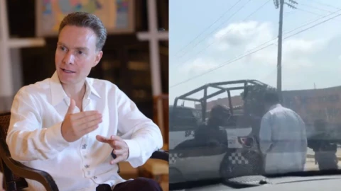 Manuel Velasco es encañonado en Coatzacoalcos