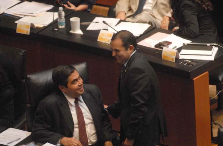 Senadores Miguel Barbosa y Ernesto Cordero