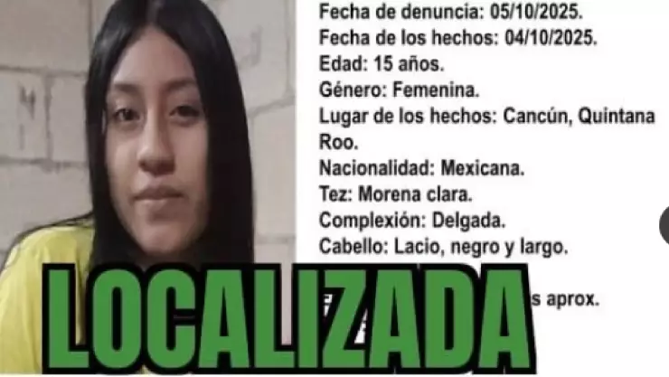 ¡Al momento! Localizan Hilar Aracely Kuyouc de 15 años, reportada como desaparecida en Cancún