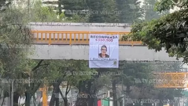 Lonas falsas en Xalapa causan confusión entre automovilistas