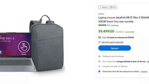 Walmart y la rebaja que ofrece en la Laptop Lenovo