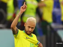 Neymar con la selección de Brasil