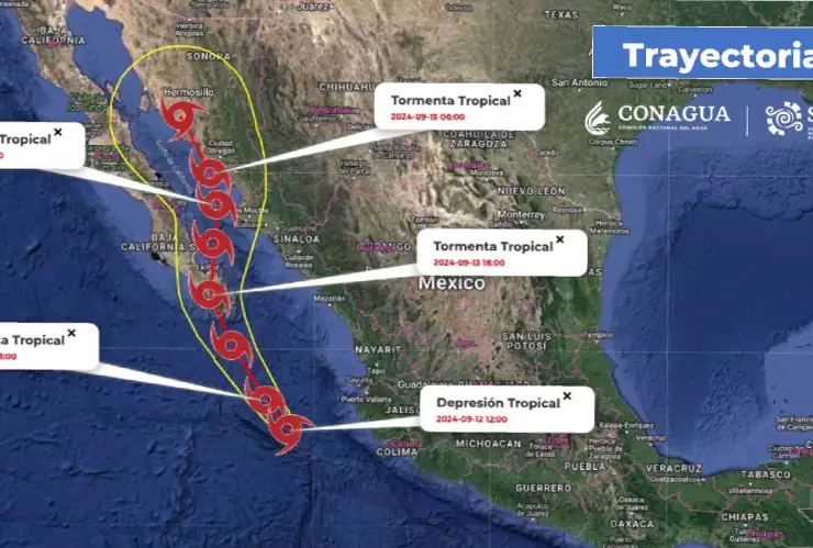 Meteorólogos confirman que la tormenta tropical Ileana impactará DOS VECES a México