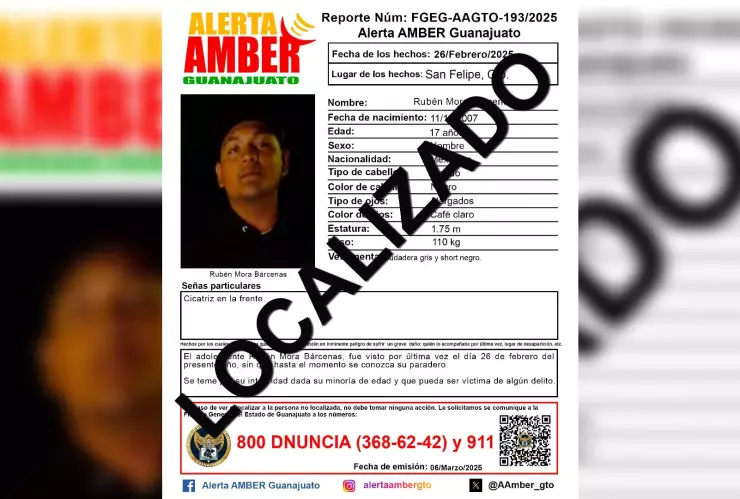 Localizan sin vida a Rubén Mora Bárcenas, menor reportado desaparecido en San Felipe, Guanajuato: esto sabemos