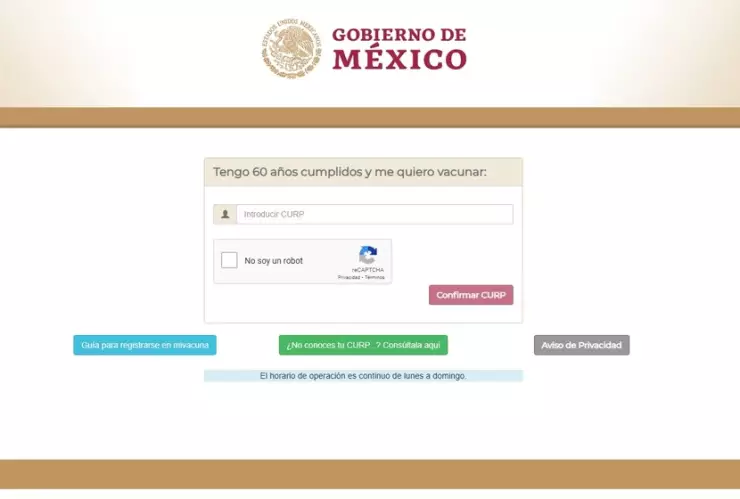 Mañana inicia registro de vacunación para personas de 50 a 59 años este 28 de abril