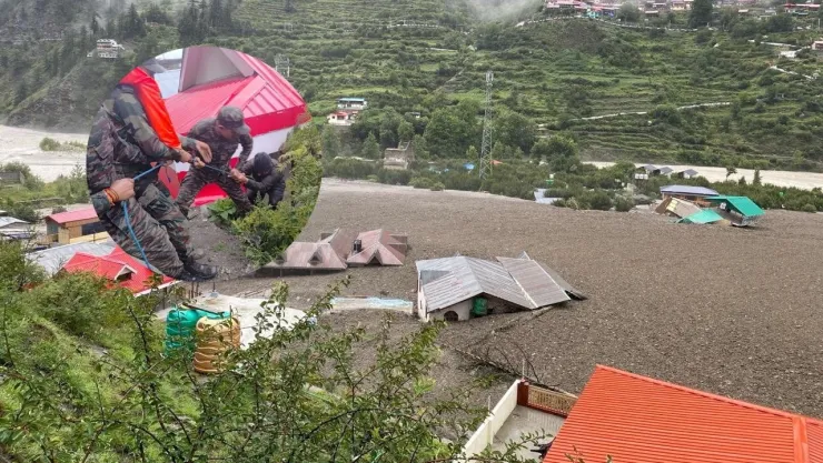 Deslaves e inundaciones en la India.