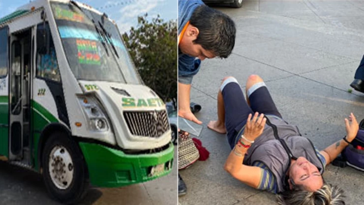 Autobús de la ruta Saeta arrolla a mujer