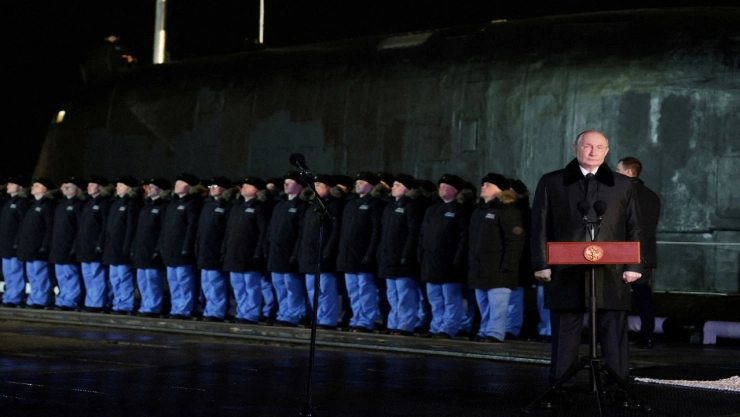 Inauguración del submarino nuclear ruso “Perm”, equipado con misiles hipersónicos Zircon.