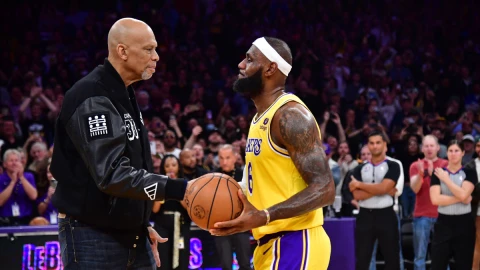 Kareem Abdul-Jabbar y LeBron James