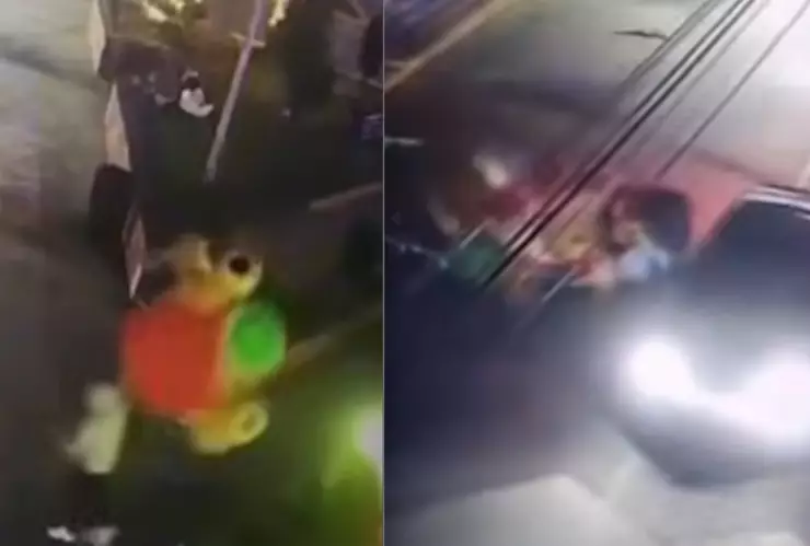 robo inflable navideño