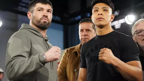 Jaime Munguía entrenamiento para pelea John Ryder