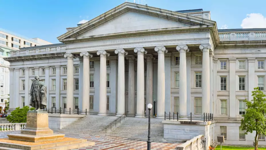 Edificio del Departamento del Tesoro de EU.