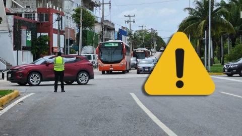 ¡Alerta de Tráfico! 8 zonas con cierres viales en Cancún esta mañana