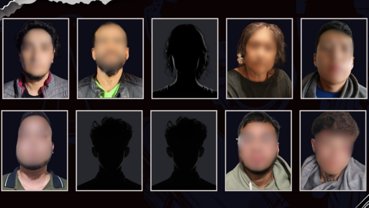 Detienen a 10 personas en Querétaro
