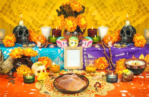 los elementos de las ofrendas de Día de Muertos tienen una función